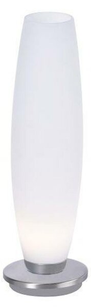 PAUL NEUHAUS LED stolní lampa z opálového skla v jednoduchém designu a stříbrnou nohou 2700K PN 4027-55