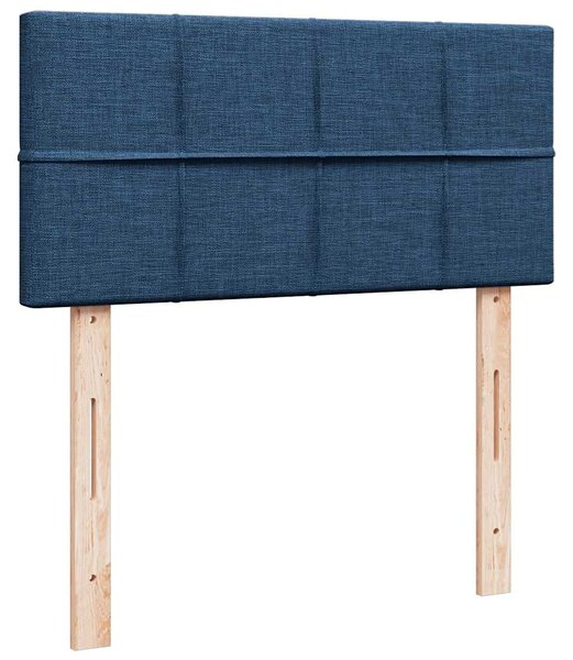 Box spring postel s matrací modrá 80x200 cm textil 3287289
