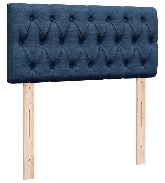 Box spring postel s matrací modrá 90x190 cm textil 3287324