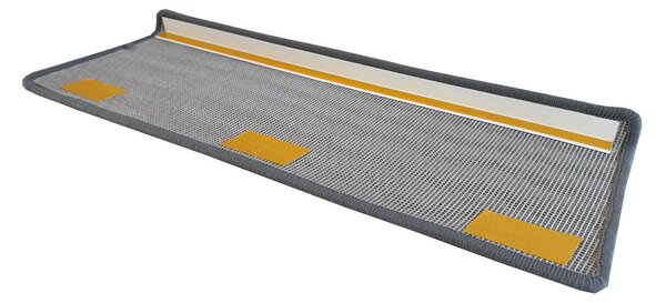 Vopi Nášlapy na schody Laguna šedá obdélník, samolepící - 24x65 obdélník (rozměr včetně ohybu)