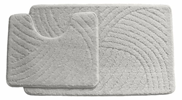 Koupelnová předložka CTN světlé šedá Comfort, 2 set