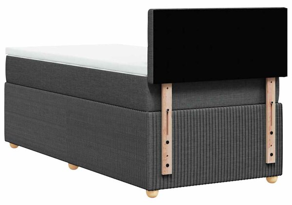 Box spring postel s matrací tmavě šedá 80 x 200 cm textil 3287298
