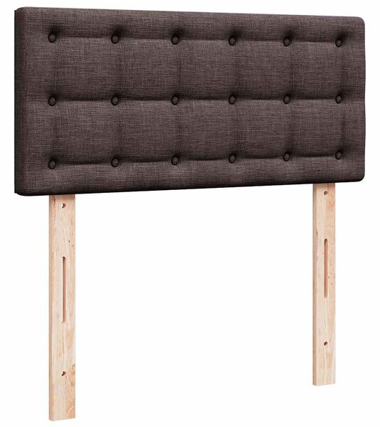 Box spring postel s matrací tmavě hnědá 80x200 cm textil 3287300
