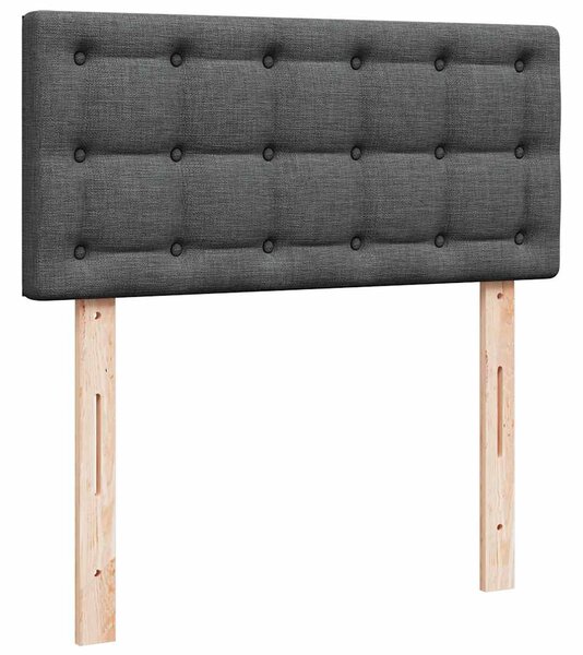 Box spring postel s matrací tmavě šedá 80 x 200 cm textil 3287298