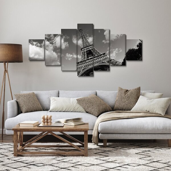 Obraz - Eiffelova věž v Paříži (210x100 cm)