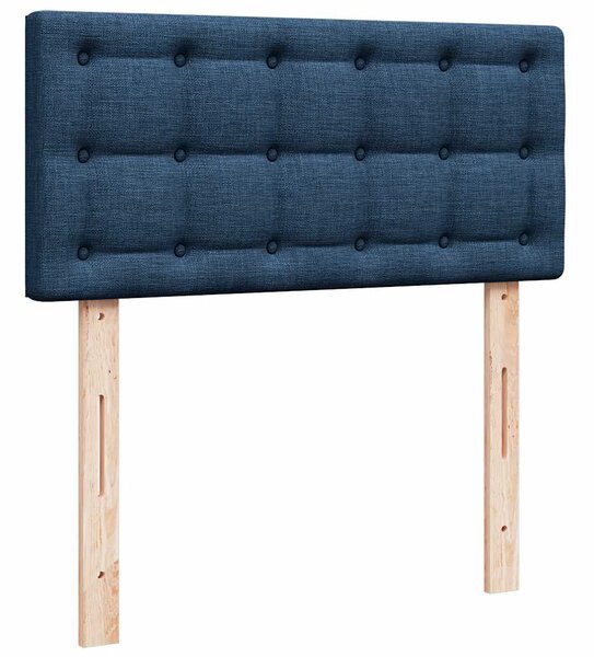 Box spring postel s matrací modrá 90x190 cm textil 3287331