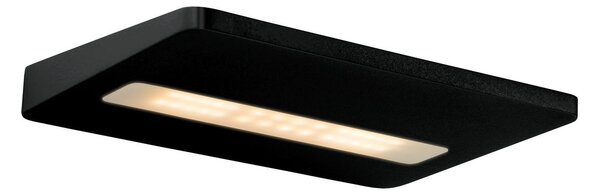 LUCIDE Nástěnné LED osvětlení BORO, 8W, teplá bílá, hranaté, černé 17207/08/30