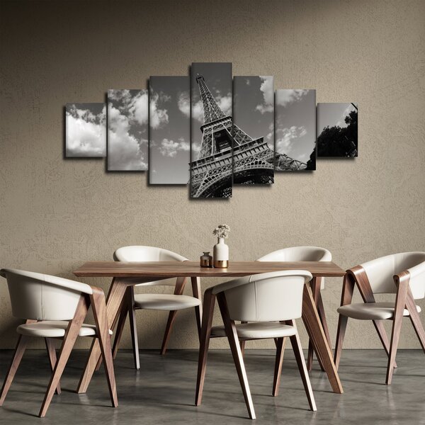 Obraz - Eiffelova věž v Paříži (210x100 cm)