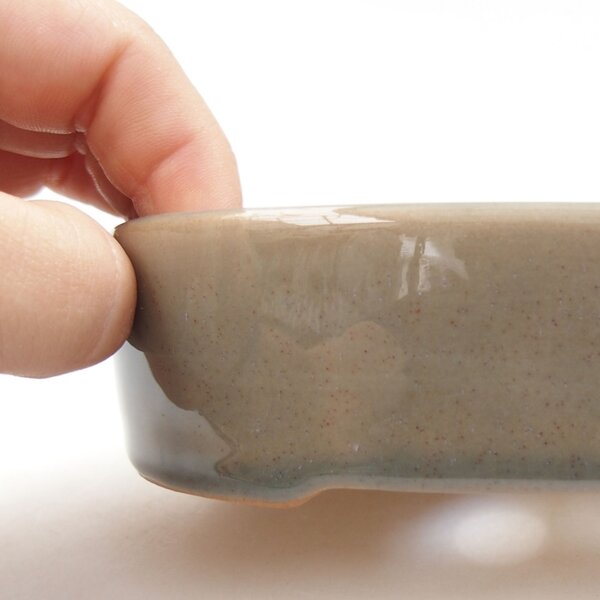 E-bonsai Keramická bonsai miska 13 x 10 x 4 cm šedá