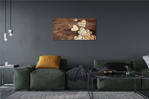 Obrazy na plátně srdce 100x50 cm