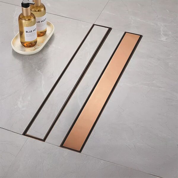 Odtokový žlab Rea Neox brush copper 50
