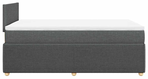 Box spring postel s matrací tmavě šedá 120x190 cm textil 3287389