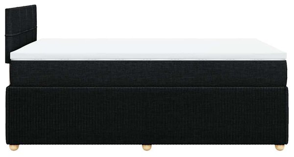 Box spring postel s matrací černá 120x190 cm textil 3287397