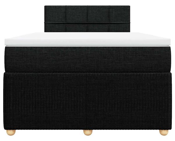Box spring postel s matrací černá 120x190 cm textil 3287397