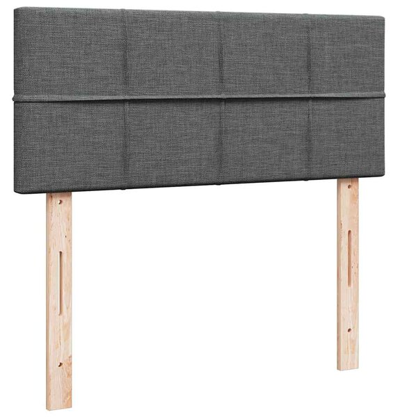Box spring postel s matrací tmavě šedá 120x190 cm textil 3287396