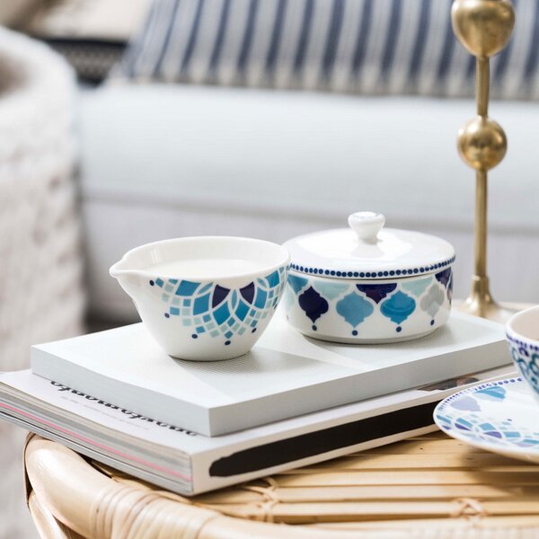 Villeroy&Boch Tea Passion Medina cukřenka a mlékovka 2v1, 0,13l./0,11l