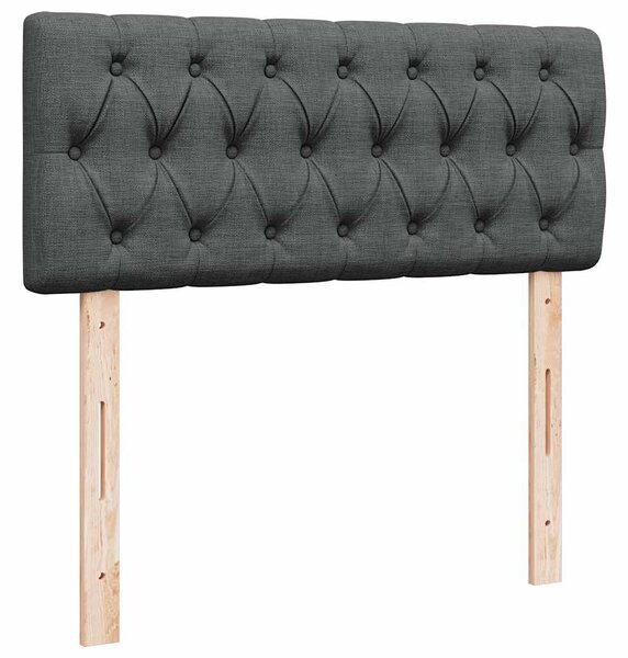 Box spring postel s matrací tmavě šedá 120x190 cm textil 3287403