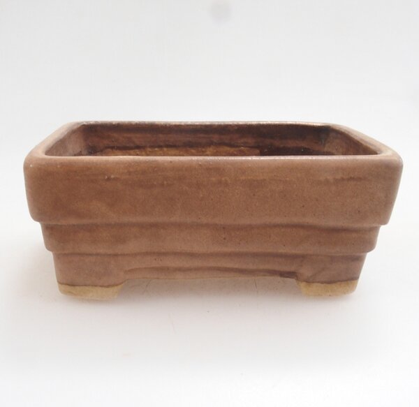 E-bonsai Keramická bonsai miska 9 x 7,5 x 3,5 cm hnědá