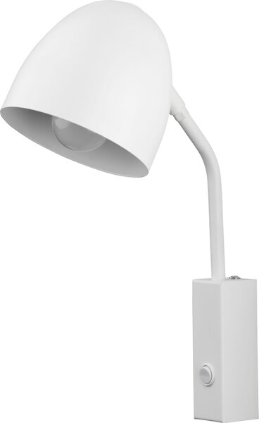 TK-LIGHTING Nástěnné osvětlení s vypínačem SOHO WHITE, 1xE27, 60W, bílé 3363