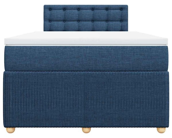 Box spring postel s matrací černá 120x190 cm textil 3287415