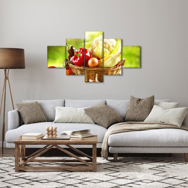 Obraz - Zelenina (125x70 cm)
