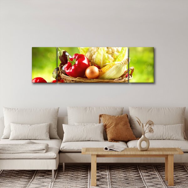 Obraz - Zelenina (170x50 cm)