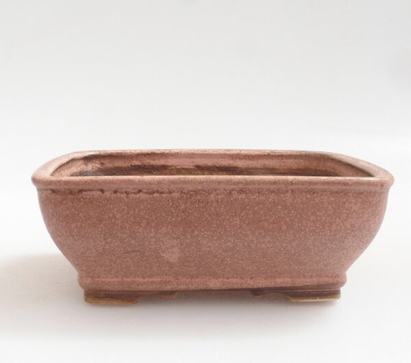 E-bonsai Keramická bonsai miska 14 x 12 x 5 cm růžová