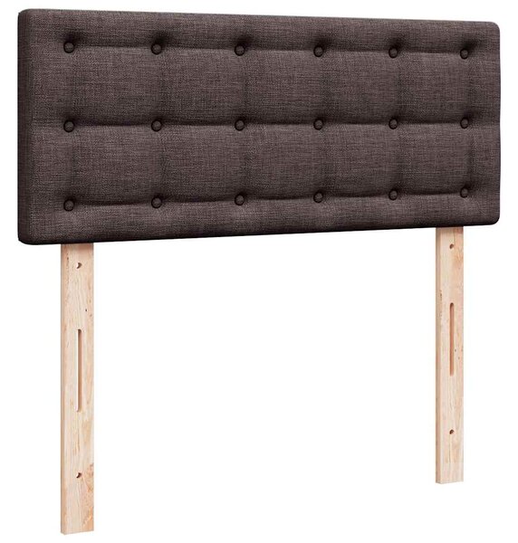 Box spring postel s matrací tmavě hnědá 120x200 cm textil 3287440