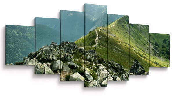 Obraz - Horská krajina (210x100 cm)