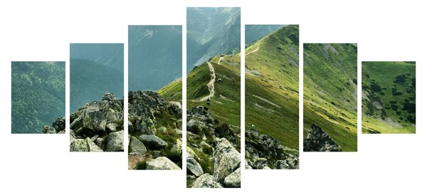 Obraz - Horská krajina (210x100 cm)