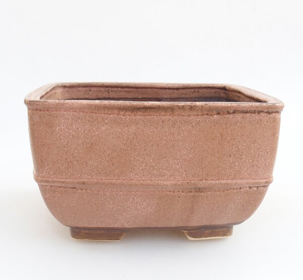 E-bonsai Keramická bonsai miska 16 x 16 x 9 cm růžová
