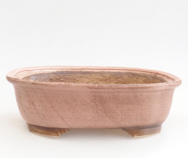 E-bonsai Keramická bonsai miska 25 x 20,5 x 7 cm růžová