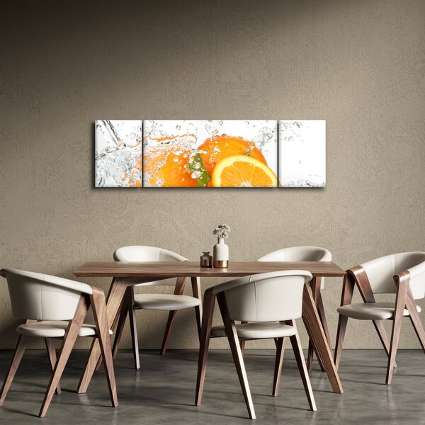 Obraz - Šťavnaté pomeranče (170x50 cm)
