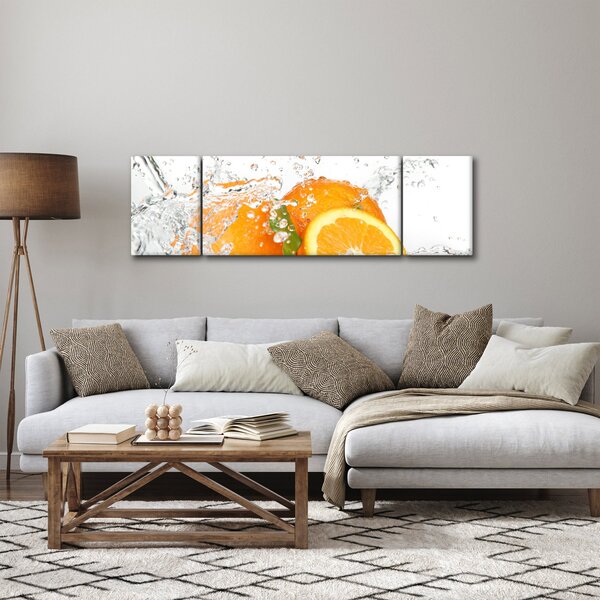 Obraz - Šťavnaté pomeranče (170x50 cm)