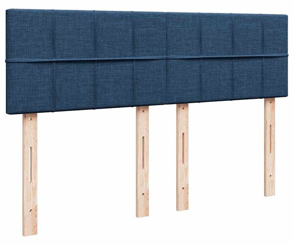 Box spring postel s matrací modrá 140x190 cm textil 3287457