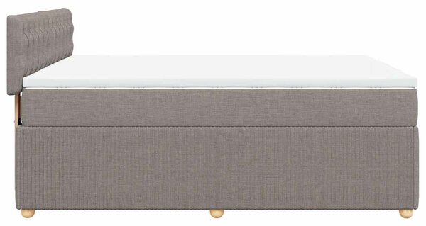 Box spring postel s matrací taupe 140x190 cm textil 3287462