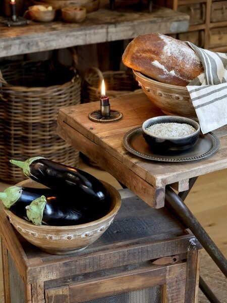Dřevěná servírovací mísa z mangového dřeva Tours Bowl - Ø 30*9 cm / 3,5L - Chic Antique