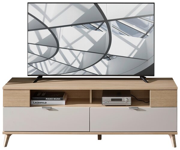KOMODA POD TELEVIZI, barvy dubu, kašmírová, 160/56/44 cm Stylife - TV stolky & komody pod TV