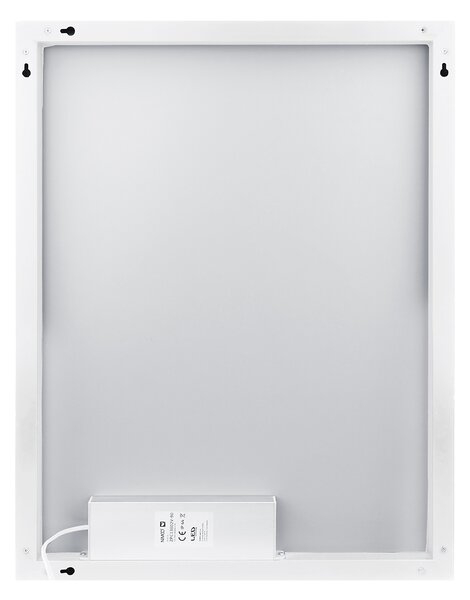 Bílé LED zrcadlo 500x700 se dvěma dotykovými senzory