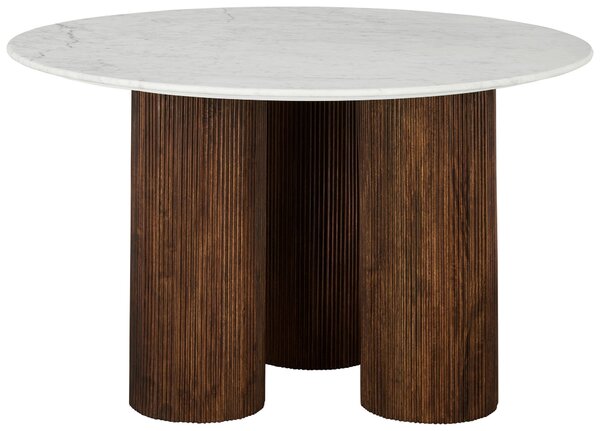 JÍDELNÍ STŮL, mangové dřevo, hnědá, přírodní barvy, 130/130/76 cm P & B - Jídelní stoly, Online Only