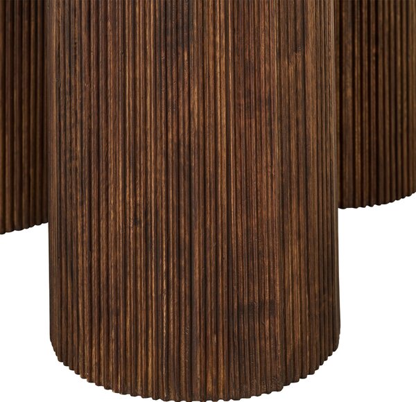 JÍDELNÍ STŮL, mangové dřevo, hnědá, přírodní barvy, 130/130/76 cm P & B - Jídelní stoly, Online Only
