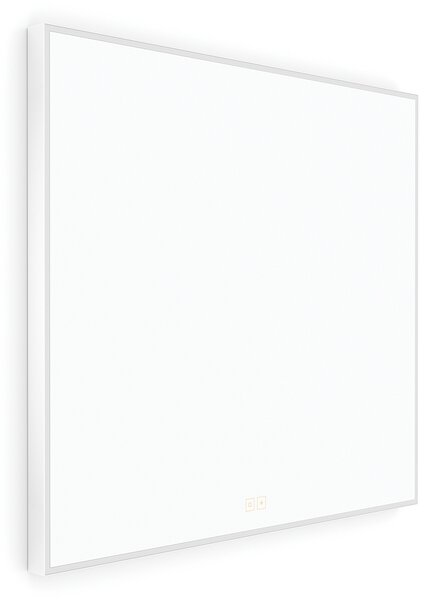 Bílé LED zrcadlo 800x700 se dvěma dotykovými senzory