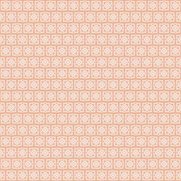 FUGU Moderní tapeta s ornamentálním vzorem – Ornamental Tiles Peach Materiál: Digitální eko vlies - klasická tapeta nesamolepicí