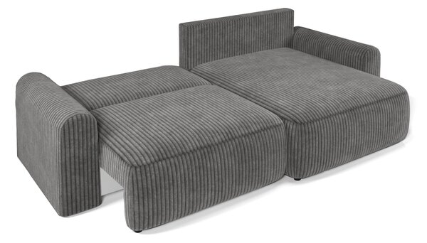 Rozkládací oboustranná sedací souprava do L NORDEN TILIA 250x140 cm, krémová