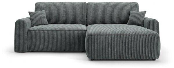 Rozkládací oboustranná sedací souprava do L NORDEN TILIA 250x140 cm, šedomodrá