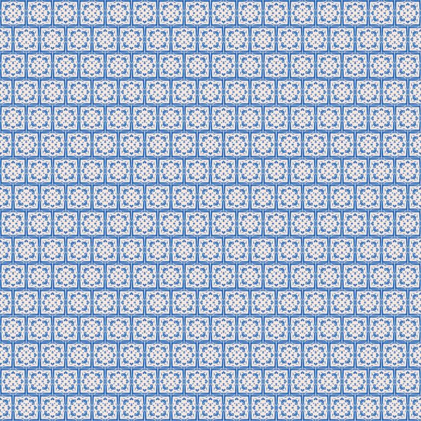 FUGU Designová tapeta s modrým ornamentem – Ornamental Tiles Blue Materiál: Digitální eko vlies - klasická tapeta nesamolepicí