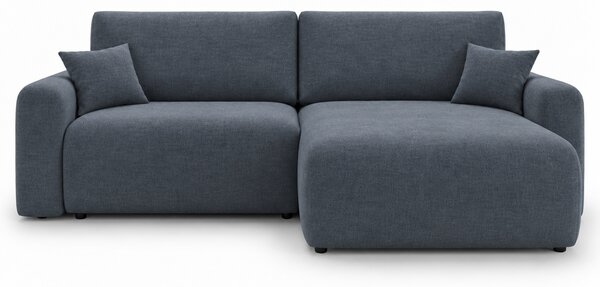 Rozkládací oboustranná sedací souprava do L NORDEN PAROS 250x140 cm, tmavě šedá