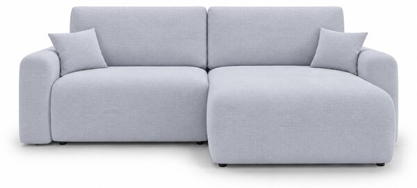 Rozkládací oboustranná sedací souprava do L NORDEN PAROS 250x140 cm, světle šedá