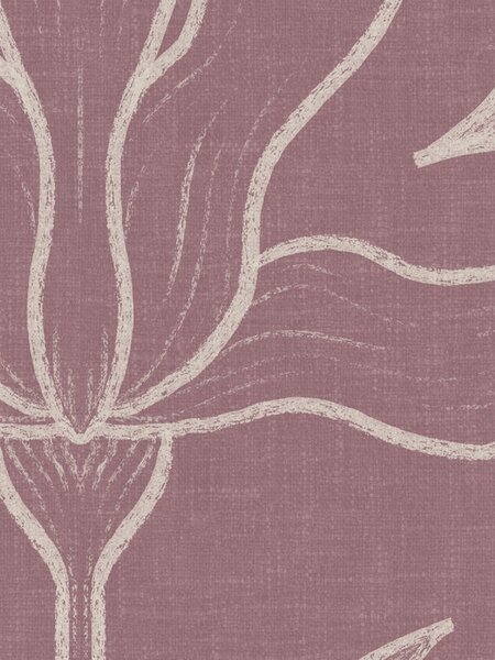 FUGU Romantická tapeta Magnolia Mirror – Dusty Rose Materiál: Digitální eko vlies - klasická tapeta nesamolepicí