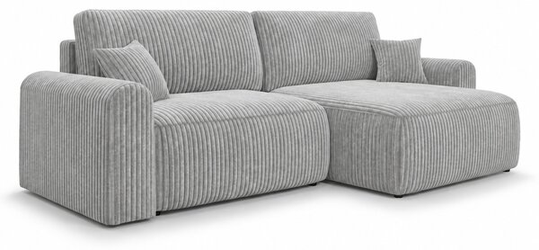Rozkládací oboustranná sedací souprava do L NORDEN TILIA 250x140 cm, světle šedá